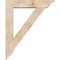Ekena Millwork Traditional Traditional Smooth Bracket w/ Offset Brace, Douglas Fir, 7 1/2"W x 36"D x 44"H BKT0806X36X44TRA01SDF - alternate 3